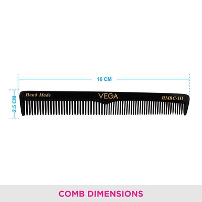 Vega General Grooming Hair Comb for Men and Women, VC2HMBC-111 2's - Hair Combs