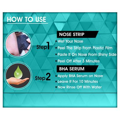 Urban Gabru Nose Strips (Pack of 4) + BHA Serum - Masks & Peels