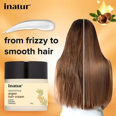 Inatur Moroccan Hair Cream - Argan Oil 125 gm - Hair Creams