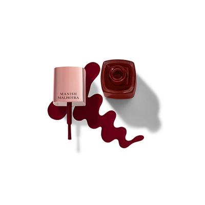 Manish Malhotra Beauty By MyGlamm Gel Finish Nail Lacquer-Cherry Amore 10 ml - Nail Polish