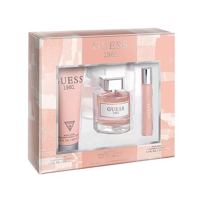 Guess 1981 Women Gift Set Eau De Toilette 100ml + 15ml + Body Lotion 200ml 1's - Women Perfumes (Edt/Edp)