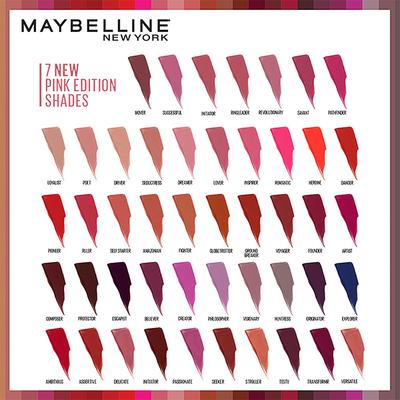 Maybelline New York Super Stay Matte Ink Liquid Lipstick x Pinks Edition, 150 Savant 5 ml - Lipsticks