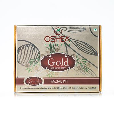 Oshea Herbals Gold Skin Glow Therapy Facial Kit 209 gm - Face Packs