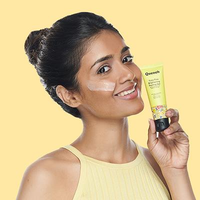 Quench Botanics Vitamin C Peeling Gel with Yuzu & Orange Peel To Brighten Dull Skin 50 ml - Masks & Peels