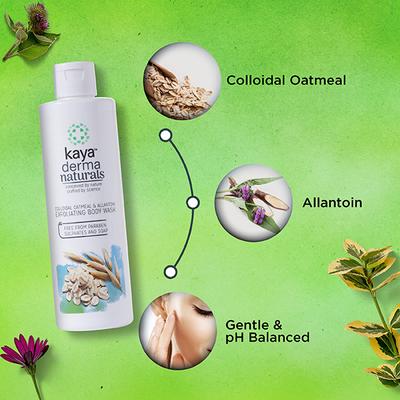 Colloidal oat meal and Allantoin Exfoliating Body Wash 240 ml - Shower Gels & Body Wash