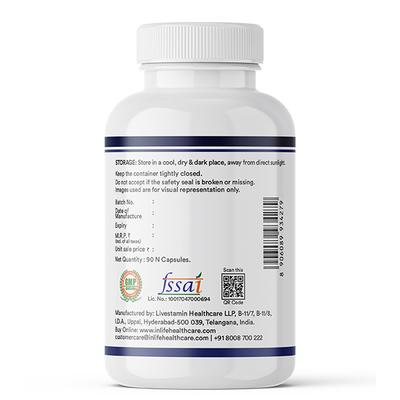 INLIFE Magnesium L Threonate Vegetarian Capsules 90's - Multi-Vitamins