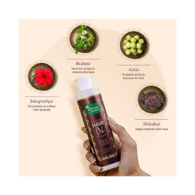 Mother Sparsh 30 Herbs Hair Oil For Dry & Damaged Hair, Jabapushpa, Karipatta & Reetha 200 ml - Hair Oils