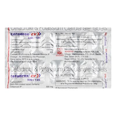 Cefadrox CV Tablet 10'S - Bacterial Infections-Cep