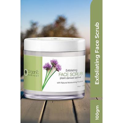 Organic Harvest Exfoliating Face Scrub 100 gm - Scrubs & Exfoliants