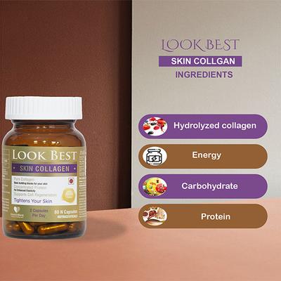 HealthBest LookBest Skin Collagen Capsule 60's - Multi-Vitamins