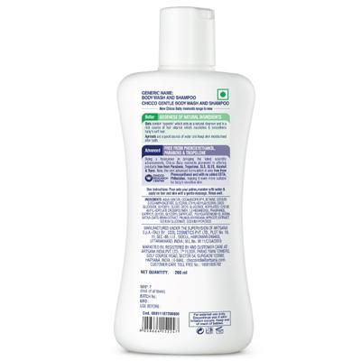 Chicco Baby Moments Gentle Bodywash & Shampoo 200 ml - Baby Body Wash