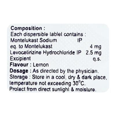 BROKAST L KID Dispersible Tablet 10's - Allergies-Ant