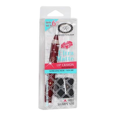 Fashion Colour Lip Crayon, Waterproof, Long Lasting, 34 Marlot Wine 2.8 gm - Lip Crayons
