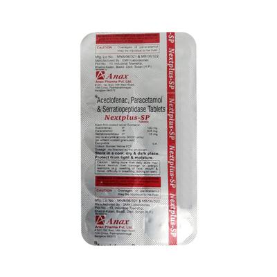 NEXTPLUS SP Tablet 10's - Pain relief-Nsa