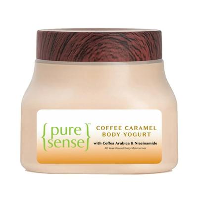 PureSense Coffee Caramel Body Yogurt with Coffea Arabica & Niacinamide For Deeply Nourished & Moisturised Skin 160 ml - Lotions & Creams