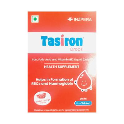 TASIRON ADDED ORANGE FLAVOUR Drops 30ml - Anaemia-VMA