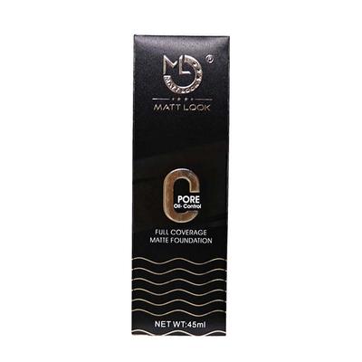 Matt Look Zero Pore Oil Control Full Coverage Matte Foundation, Ivory 45 ml - Foundation