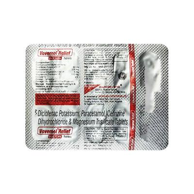 VOVEMOL RELEIF Tablet 10's - Pain relief-Nsa