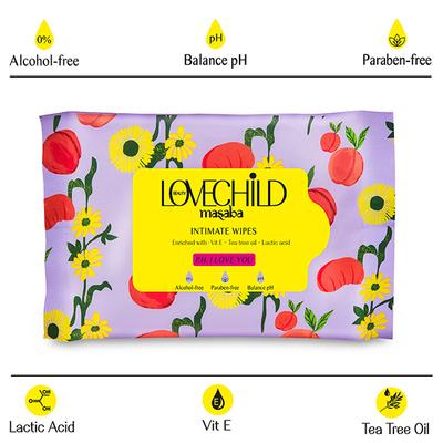 LoveChild Masaba pH I Love You Intimate Wipes 10's - Tissues & Wipes