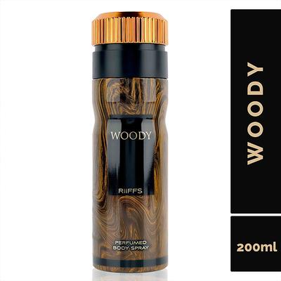 RiiFFS Woody Deodorant For Men, Perfume Body Spray 200 ml - Men Deodorants/Roll-Ons