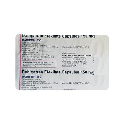 Dabifib 150mg Capsule 10'S - Blood Clot-Ant