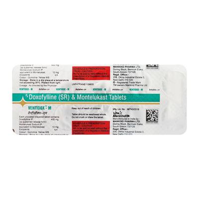 Ventidox M Tablet 10'S - Asthma/COPD-Ast