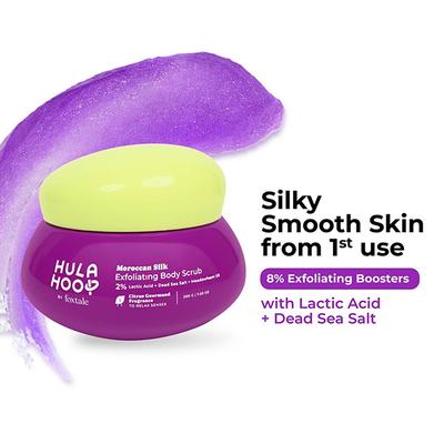 Foxtale Hula Hoop Moroccan Silk Exfoliating Body Scrub 200 gm - Scrubs & Exfoliants