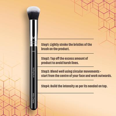Miss Claire M43 - Buffing Brush (Chrome) 1's - Face Brush