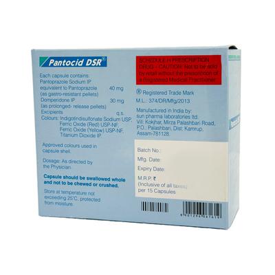 Pantocid DSR Capsule 15'S - Ulcer/Reflux/Flatulence-Aaa
