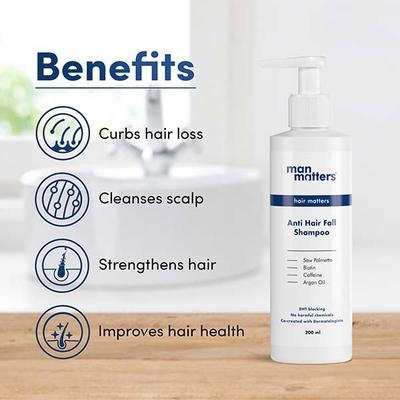 Man Matters Anti Hair Fall DHT blocking Shampoo 200 ml - Shampoos
