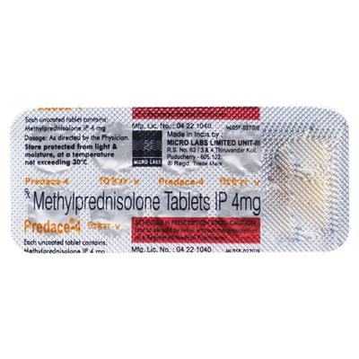 Predace 4mg Tablet 10'S - Hormonal Therapy-Cor