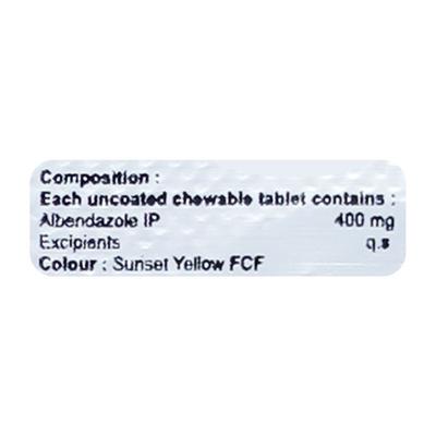 WORM LOCK 400 Tablet 1's - Parasitic Worms-Ant