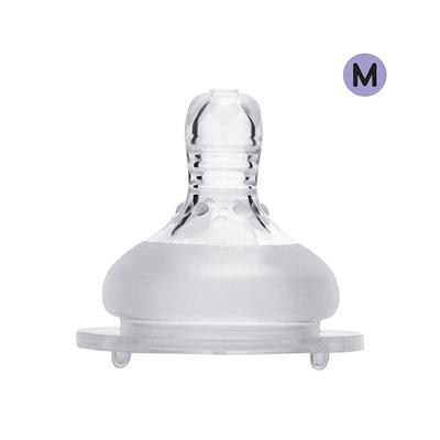 Dr.Flow Anti Colic Silicone Teat - Medium (Pack of 2) - Feeding & Nursing