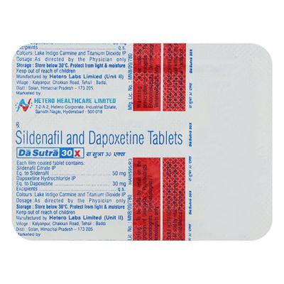 DA Sutra 30 X Tablet 4'S - Impotence/Erectile Dysfunction (Ed)