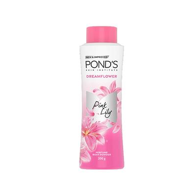 POND's Dreamflower Perfume Powder with Vitamin B3, Mesmerizing Fragrance of Pink Lily, 200gm - Talcum Powders