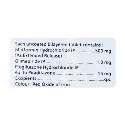 GLYCINOVA GP 1mg Tablet 10's - Diabetes-Ant