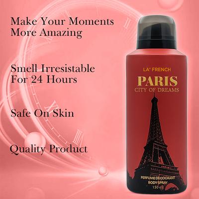La French Paris City of Dreams Deodorant for Men and Women 150 ml - Deodorants/Roll-Ons