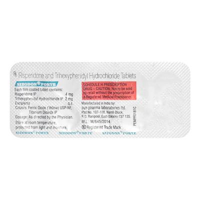 Sizodon Forte Tablet 10'S - Schizophrenia-Aps