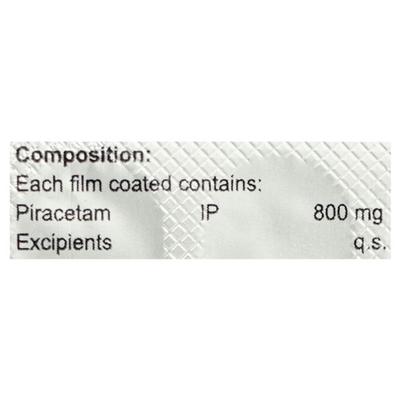 PIRACITRUM 800 Tablet 10's - Nootropics And Neurotrophics