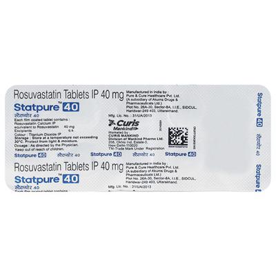 STATPURE 40 Tablet 10's - High Cholesterol-Dys