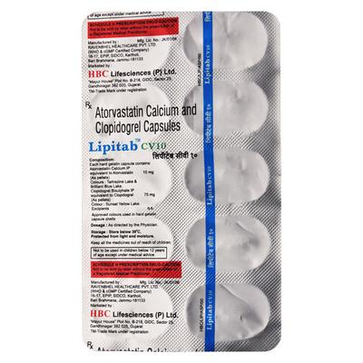 LIPITAB CV 10 Capsule 10's - High Cholesterol-Dys