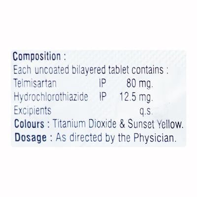 TELKONOL H 80mg Tablet 10's - Hypertension-Ang