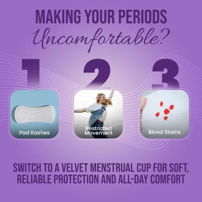 Velvet Menstrual Cup (Medium) 1's - Menstrual Cups