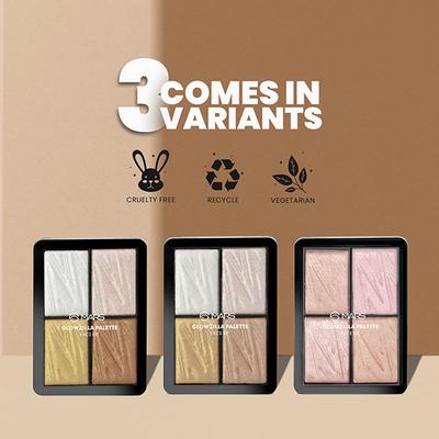 Mars Glowzilla Palette with Blush and Highlighter - 01 12 gm - Highlighters & Illuminators
