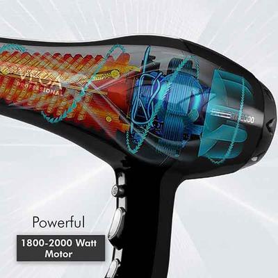 Vega Professional Pro Dry 2000 Watts Hair Dryer With Diffuser & Nozzle Attachments, (VPVHD-13) 1's - Hair Dryers