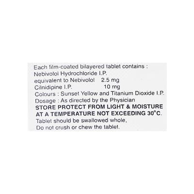 NEBICARD LN 2.5 Tablet 10's - Hypertension-Bet