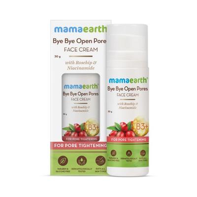 Mamaearth Bye Bye Face Cream For Pore Tightening with Rosehip & Niacinamide 30 gm - Face Moisturizers
