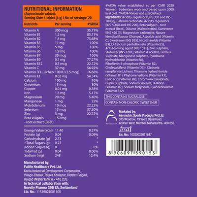 Fast&Up Vitalize Multivitamins Beetroot Effervescent Tablet - Orange Flavour 20's - Multi-Vitamins