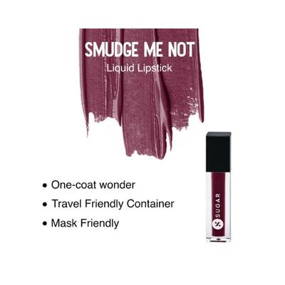 Sugar Cosmetics Smudge Me Not Liquid Mini Lipstick 17 Fiery Berry 1.1 ml - Liquid Lipsticks