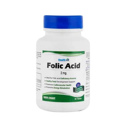 Healthvit Folic Acid 2mg-Tablets 60's - General Health